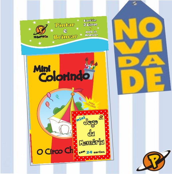 Kit Diversão Revista Colorir + Jogo da Memória